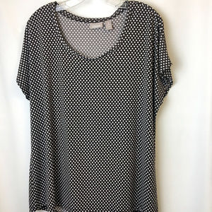 Chico's Polka Dot Top Shirt - Size 3